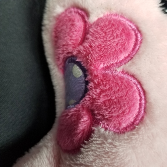 GANZ - PINK BUNNY WITH EMBROIDERED FLOWERS - Picture 6 of 8